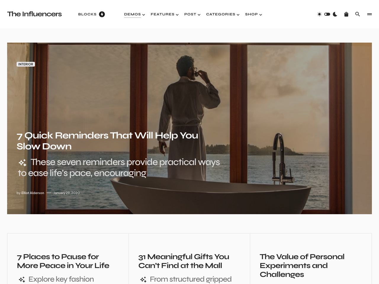 The Influencers — Lifestyle