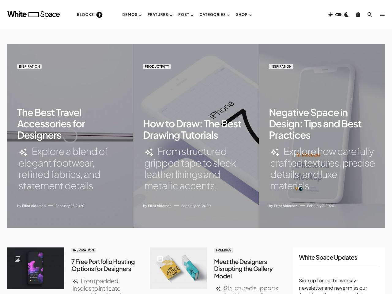 White Space — Design